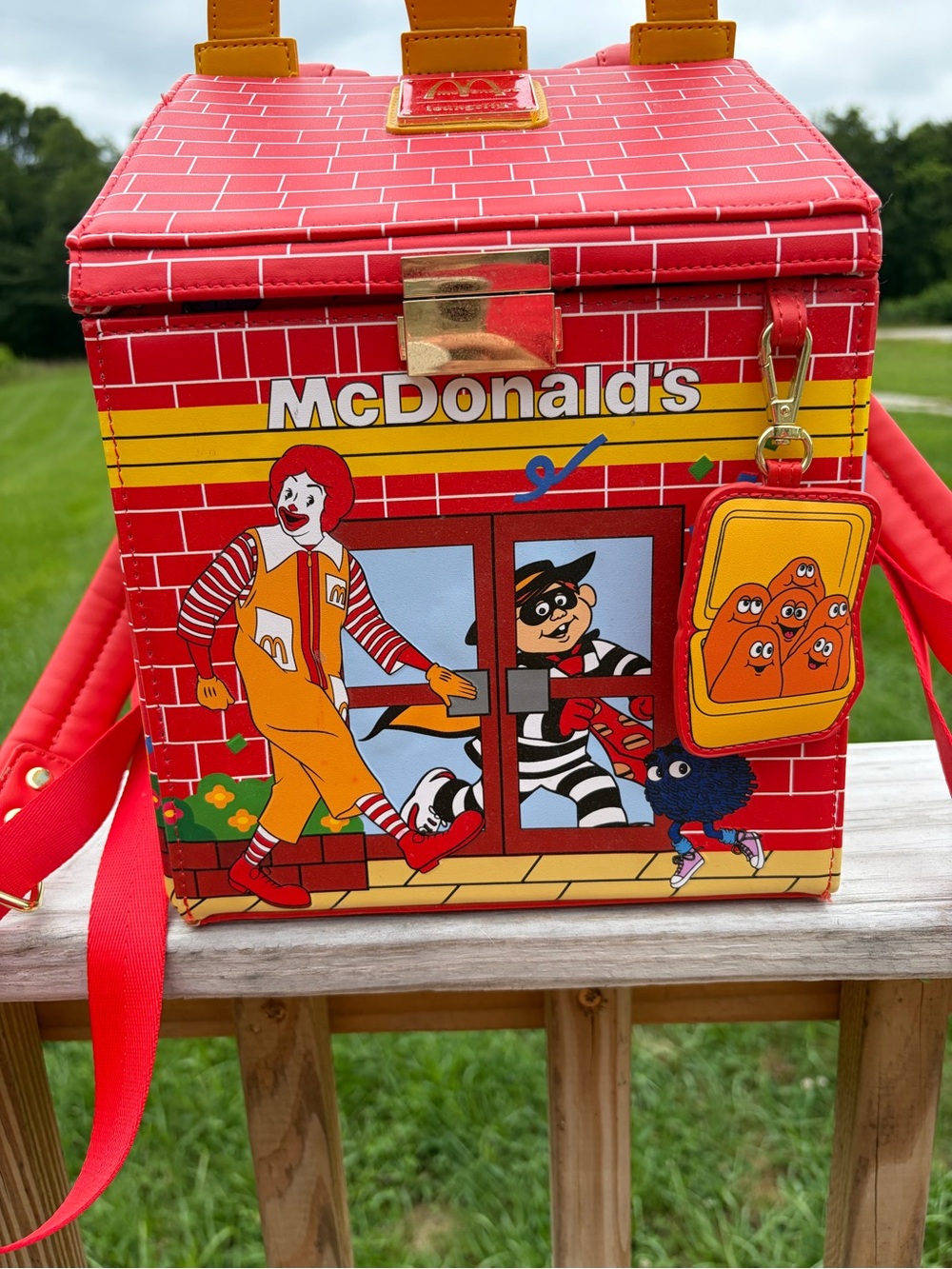 Loungefly McDonalds Happy Meal Mini Backpack Ronald Grimace Hamburglar Retro - Picture 5 of 16